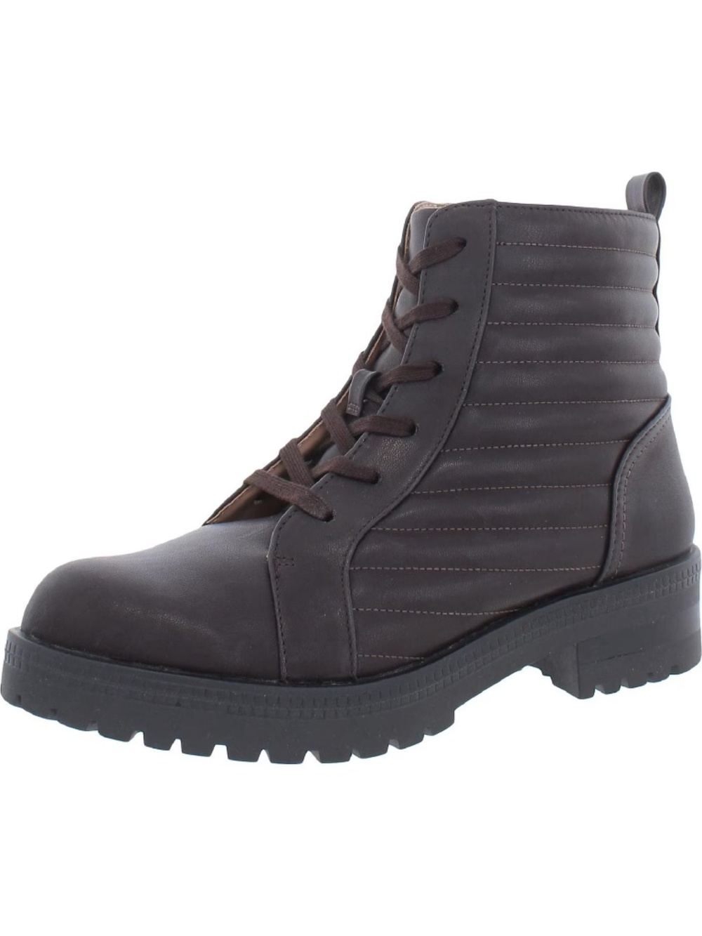LifeStride Womens Stormy Faux Leather Riding Boots Dark Brown 9M Peeling Inside